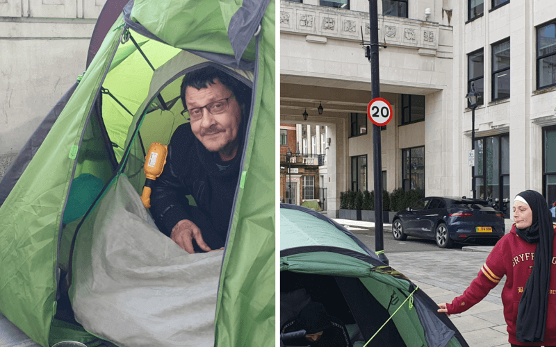 Disabled man living on the street just metres from former DWP office – Disability News Service