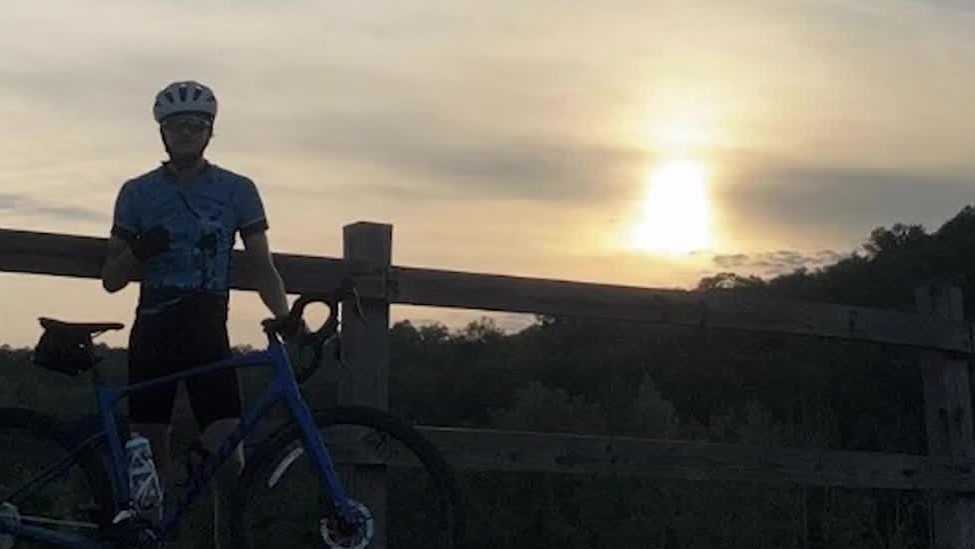 Samford senior bikes across country to support people with disabilities