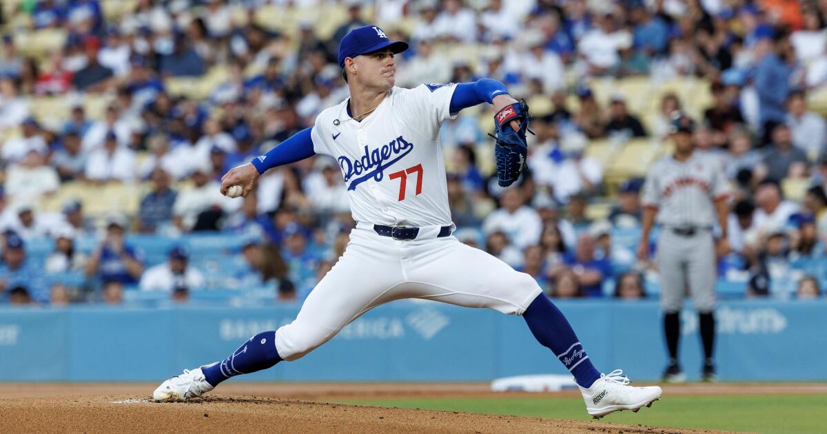 River Ryan shines in major league debut as Dodgers beat Giants