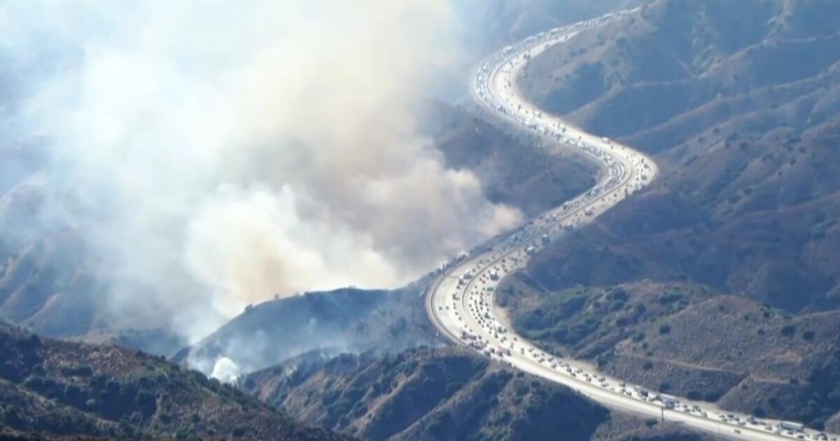 Multiple fires burn in Los Angeles County amid hot, dry weather